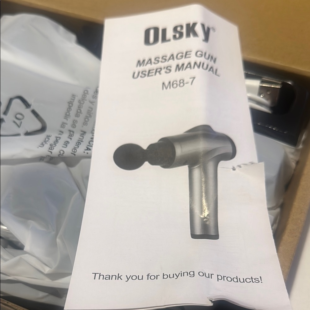 Olsky massage gun.